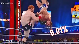 0.01% Impossible WWE Wrestling Moments