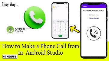 How to Make a Phone Call from Android App in Android Studio | Mouse Studio.