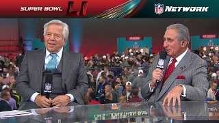 Patriots Owner Robert Kraft & Falcons Owner Arthur Blank Sit Down Together | NFL Network Profile