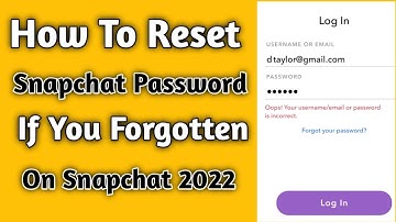 How To Reset Snapchat Password | If You Forgotten | On Snapchat 2022 |