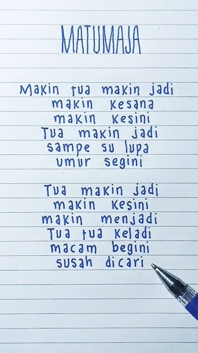 Makin Tua Makin Jadi (Remastered 2023) · SILET OPEN UP · Lyrics