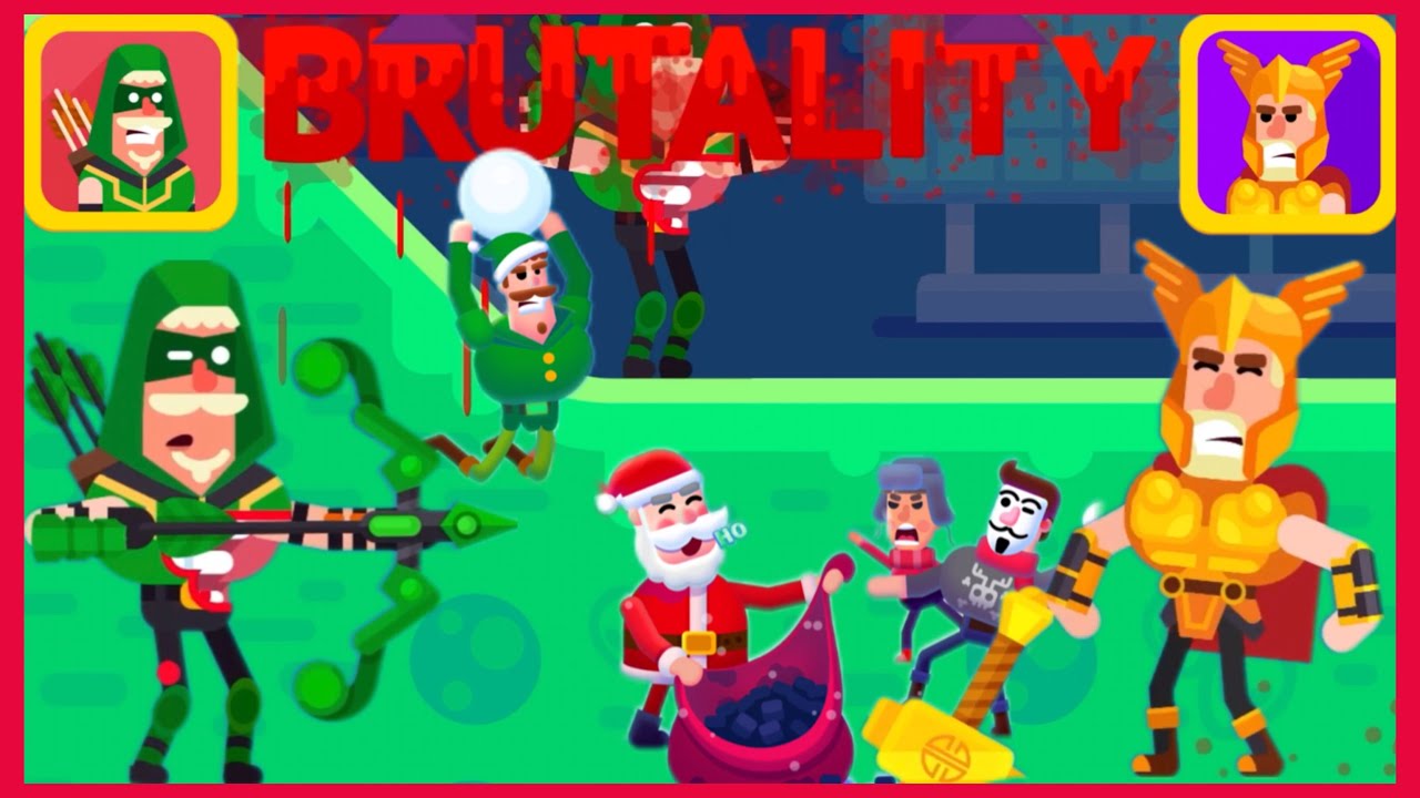 Thor the Thundergod VS Robin | Bowmasters Gameplay & Fatality Showcase!