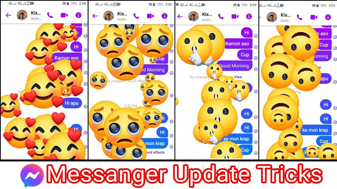 How to Use Word Effects on Facebook Messenger 2022 messenger word