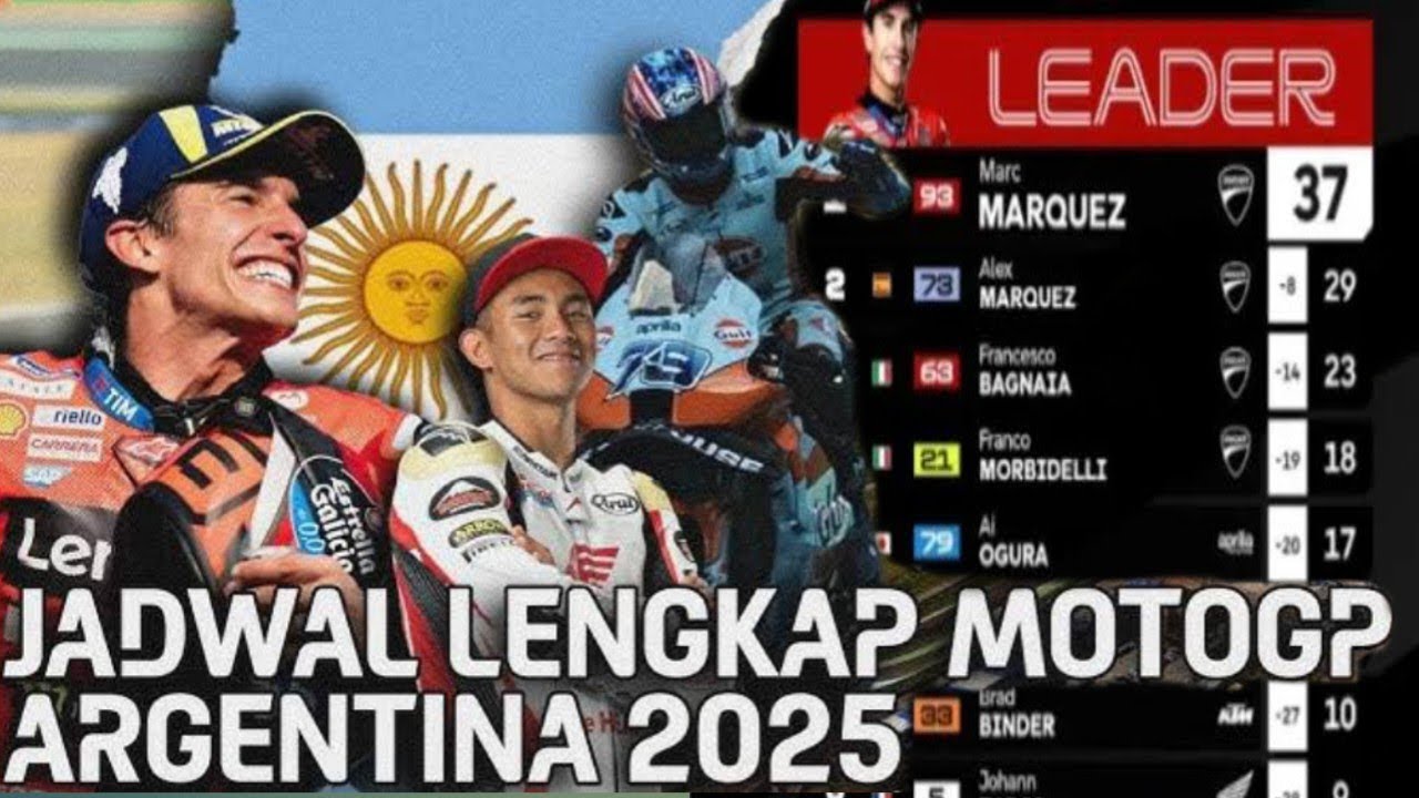 BERITA MOTOGP Jadwal Siaran Langsung MotoGP Argentina 2025 & Jam Tayang ...