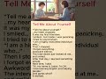 Tell Me ABout Yourself | English Story | Easy English For Beginners. #englishpodcast #learntopodcast