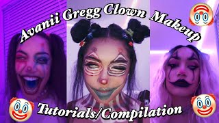 Avanii Gregg Clown Makeup Tutorial\/Compilation