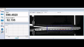 Automatic measurement of crack length on bonded metal DCB specimen