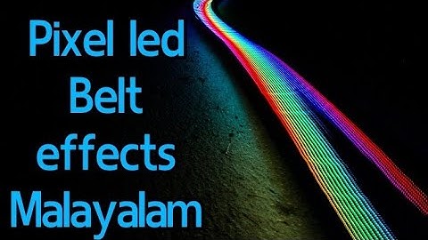 How to create inbuilt belt/nada effects on led edit software in malayalam|Echo Tech