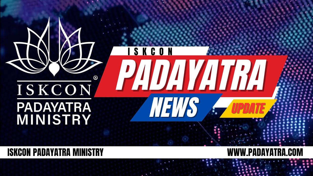 ISKCON PADAYATRA NEWS UPDATE 6 Jan EP # 1 Every Monday Your Weekly Dose ...