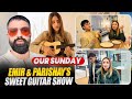 Our Sunday: Backyard Cleanup, BBQ Fail &amp; A Cozy Pizza Party | Emir and Parishays sweet guitar show
