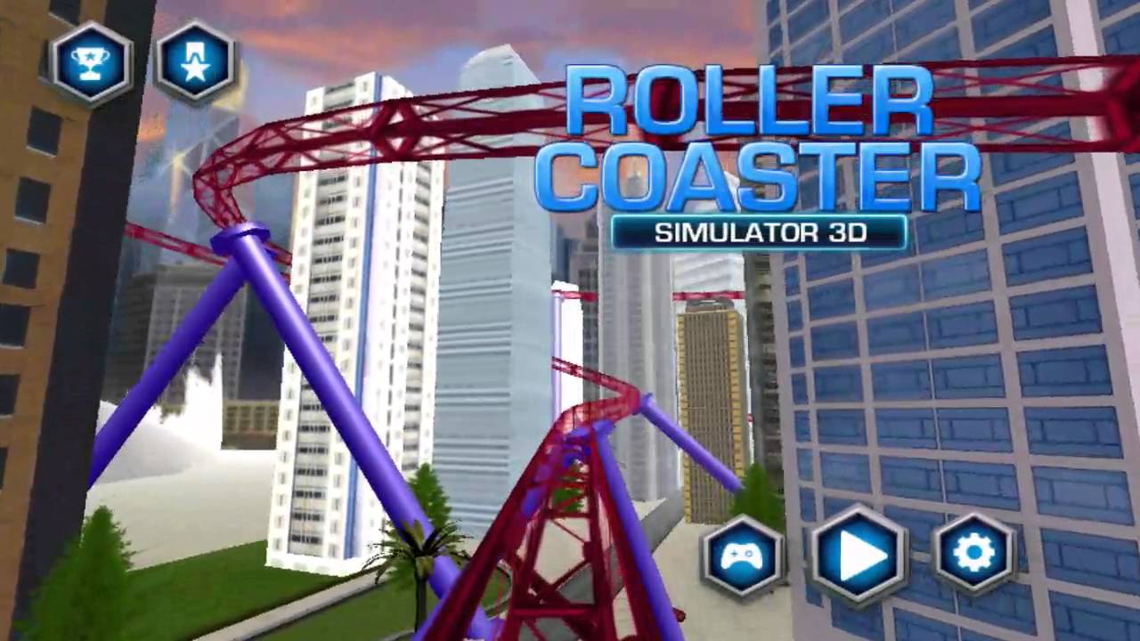 Roller coaster simulator 3D - YouTube