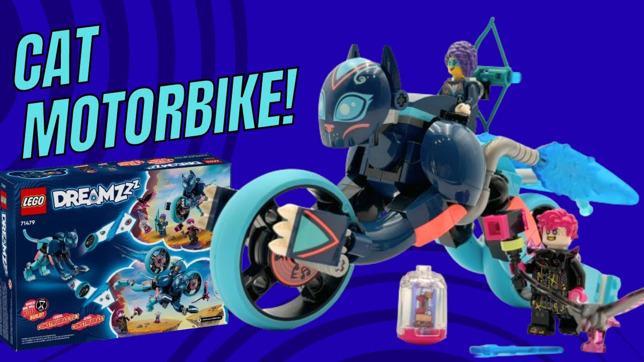 トップス LAST NEST PYTHON SET UP LEGO DREAMZzz 71479 Zoey's Cat Motorcycle Review: Features