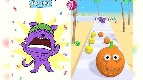 Help Monster 3 Tricky Puzzle vs Juice Run - Satisfying ASMR Gameplay Max Level