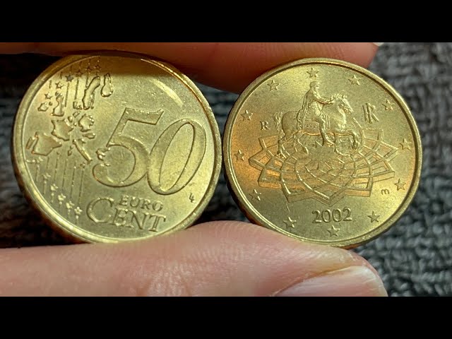 2002 Italy 50 Euro Cent Coin • Values, Information, Mintage 