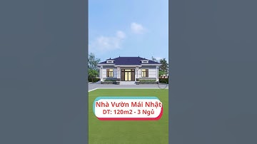 Nhà cấp 4 mái nhật diện tích 120m2, công năng 3 phòng ngủ tại Hải Dương #shorts