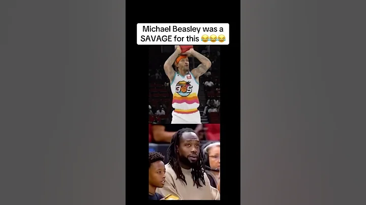 He really gave Pat Bev the bird💀 #sports #basketball #big3 #michaelbeasley