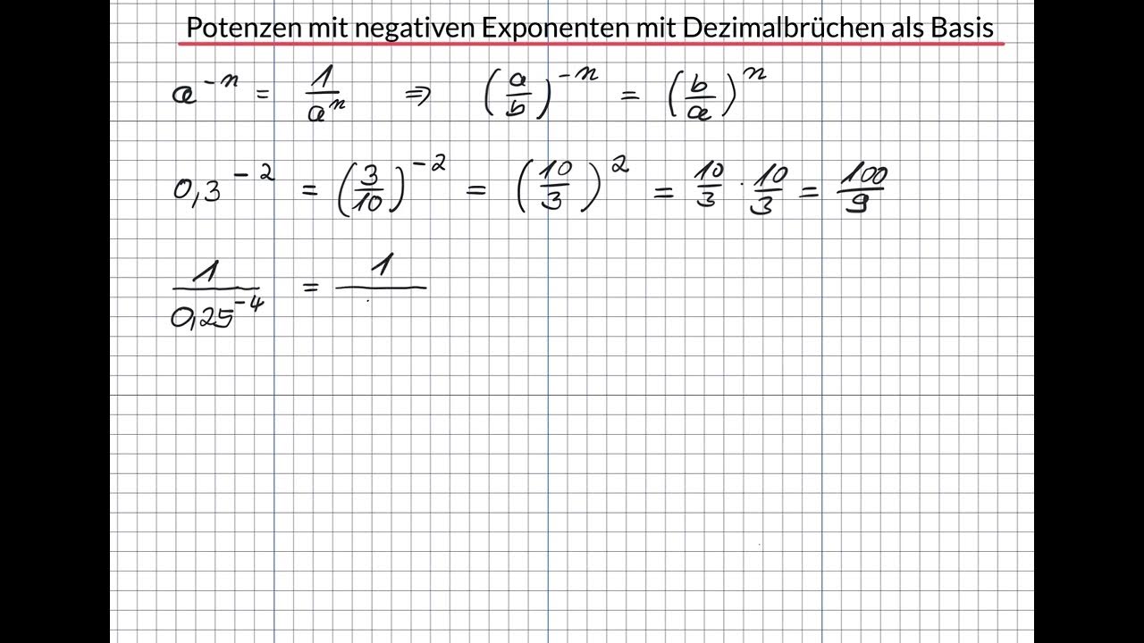 Potenzen Vereinfachen Mit Unterschiedlicher Basis Und Exponenten www.youtube.com