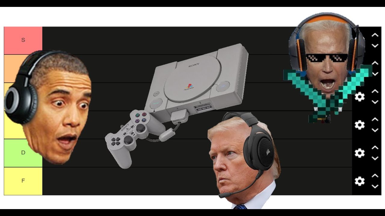 Presidents Try To Make A PS1 Tier List YouTube
