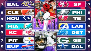 Full NFL Playoff Predictions 2024 (Who Will Win The Super Bowl?)