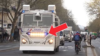 police le Renault KERAX  allume sa rampe LED eblouissante