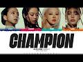 BLACKPINK Champion Lyrics 블랙핑크 Champion 가사 Color Coded Lyrics ShadowByYoongi