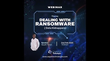 Webinar on Data Kidnappers from casper technologies lt