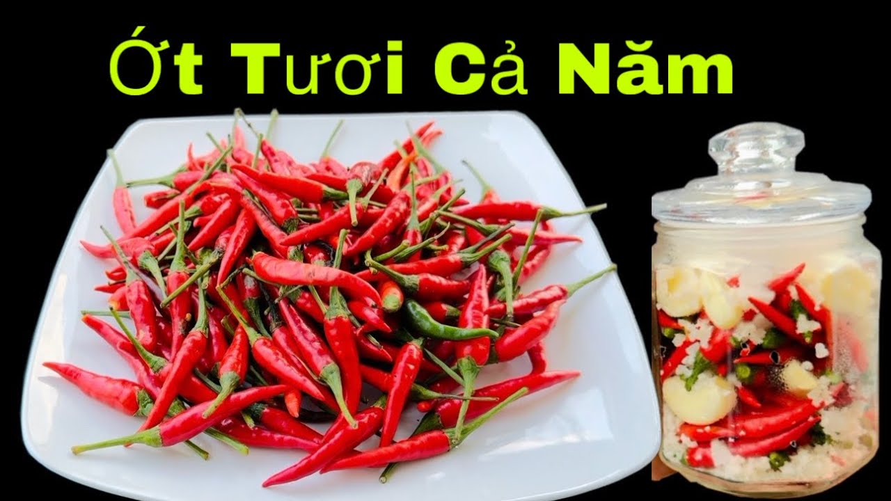 2 Cách Bảo Quản Ớt Tươi Lâu ,Để Cả Năm Không Hư