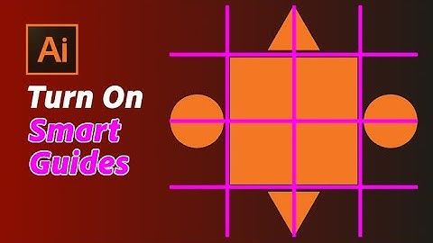 How to Turn on Smart Guides in Illustrator #illustratortutorial
