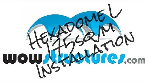 Hexadome L 175m2 Installation - Wow Structures