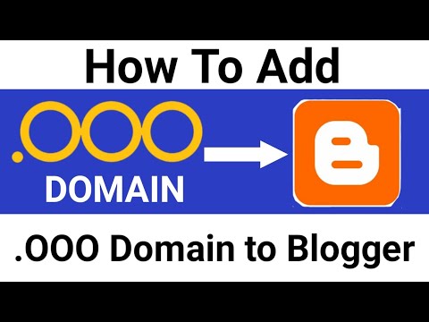 How To Setup (.OOO) Domain in Blogger Blog -Step by Step in Hindi