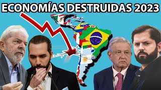 TOP 9 ECONOMÍAS QUE MENOS CRECERÁN DE AMÉRICA LATINA 2023