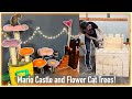 Mario Bros Cat Castle Build and Happy and Polly Cat Trees! | Kyra Waits