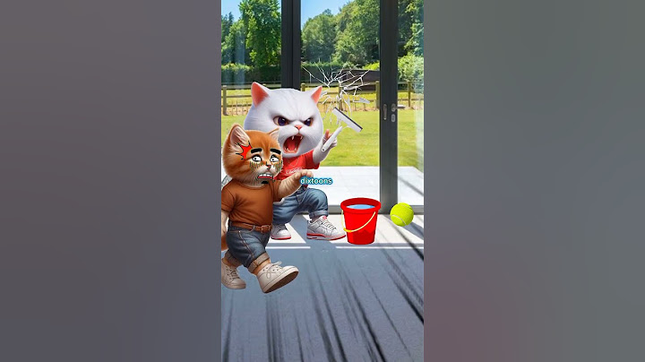 the glass was broken when the ball was thrown🙀 #cat #cartoon #funny #cute #trending #shorts