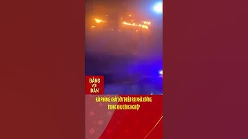 Hải Phòng: Cháy lớn thiêu rụi nhà xưởng trong khu công nghiệp | Đảng với Dân