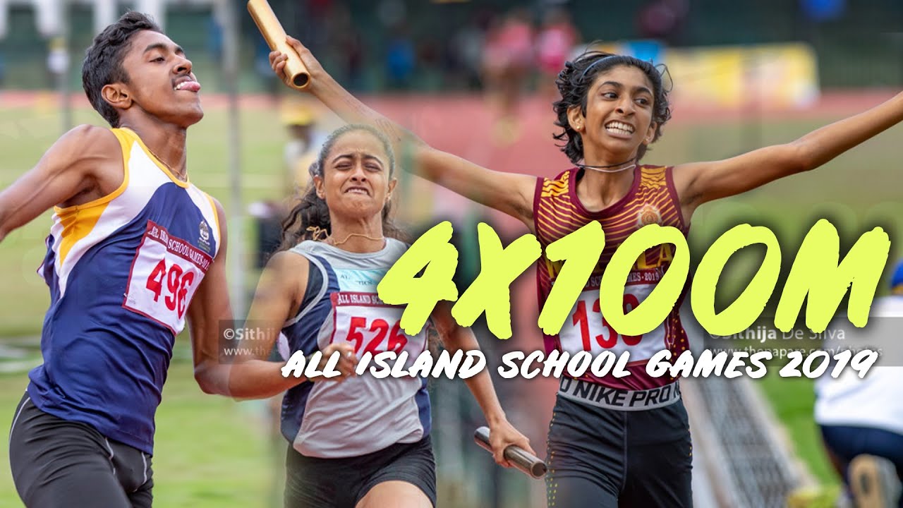 4x100m Compilation All Island Schools Athletics Championship 2019 YouTube