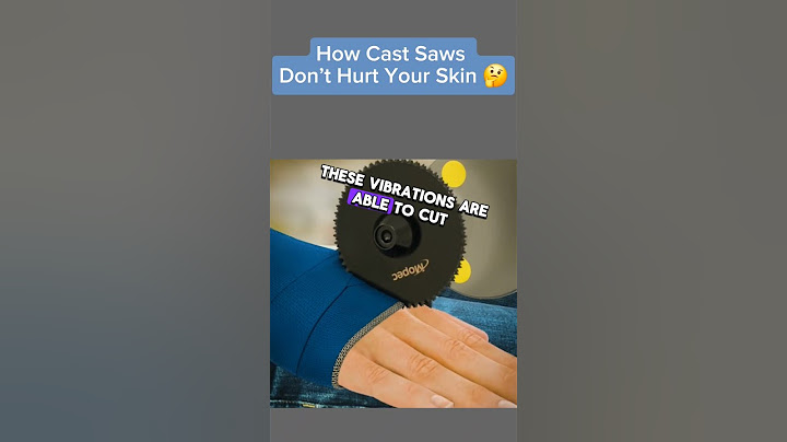 How Cast Saws Don’t Hurt Your Skin 🤔 #shorts