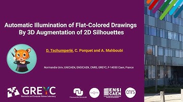 Automatic Illumination of Flat-Colored Drawings By 3D Augmentation of 2D Silhouette