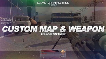 I HIT A TRICKSHOT WITH THE MSR ON MW2! (IW4X Custom Map & Custom Weapon Trickshotting!)