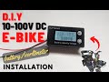 D.I.Y Ebike 10 -100v DC battery / Volt meter I charging meter installation and unboxing