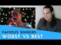 Voice Teacher Reacts to Famous Singers Worst/Best Live Vocals