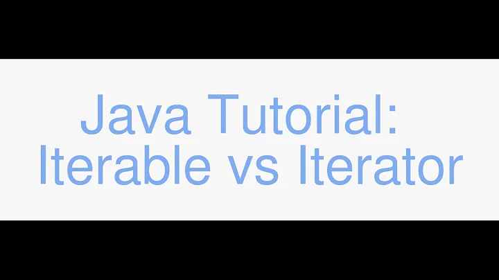 Java Iterable vs Iterator tutorial and code