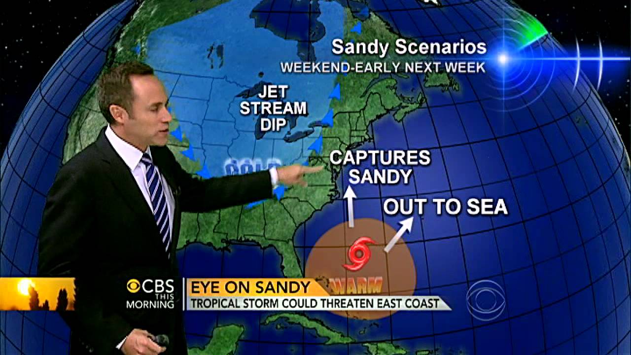 Tropical Storm Sandy could threaten East Coast