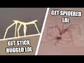 get stick bugged lol VS get spidered lol