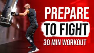 30 Minute Heavy Bag Workout for Fight Preparation