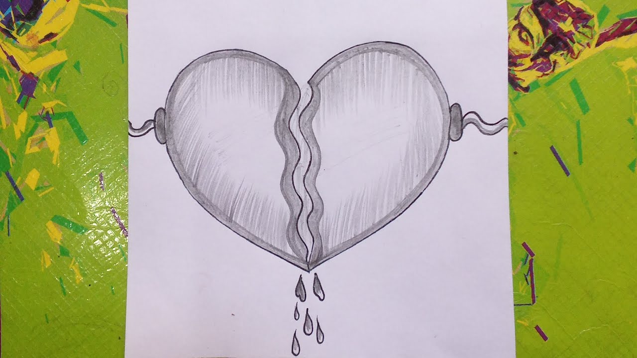 Heart break drawing 💔#art #drawing #artdrawing #viralvideo #firstvideo ...