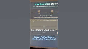 Built an AI animation creator with Google AI Studio & deployed on Google Cloud! 🚀 #Shorts #AI