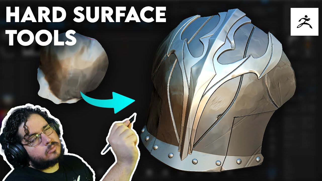 Zbrush HardSurface Sculpting Armor / Инструменты и рабочие процессы