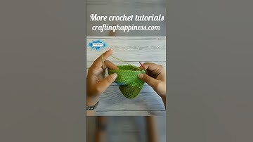 How To Crochet The Back & Front Loop Stitches | Crafting Happiness #shorts