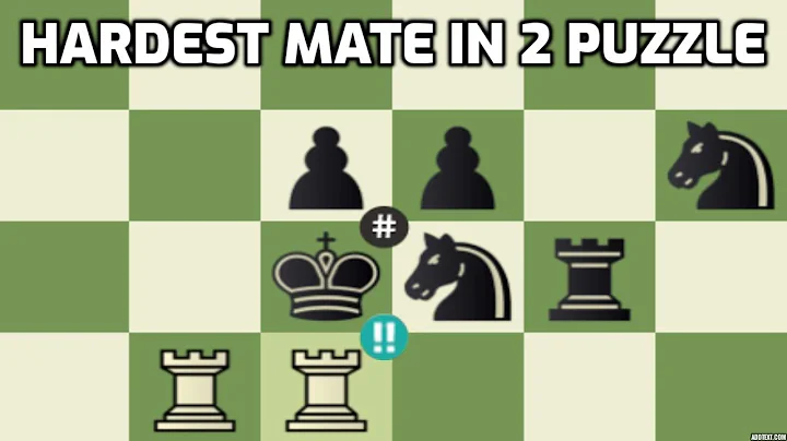 Hardest Mate in 2 Chess Puzzle Only for Legends with Super Bishop