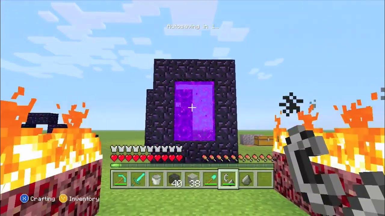 Make Nether Portal l How To Make Nether Portal In Minecraft With Lava l